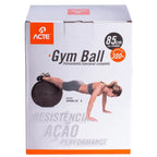Bola de Pilates 85cm Preto - Acte Sports - Loja do Fisioterapeuta