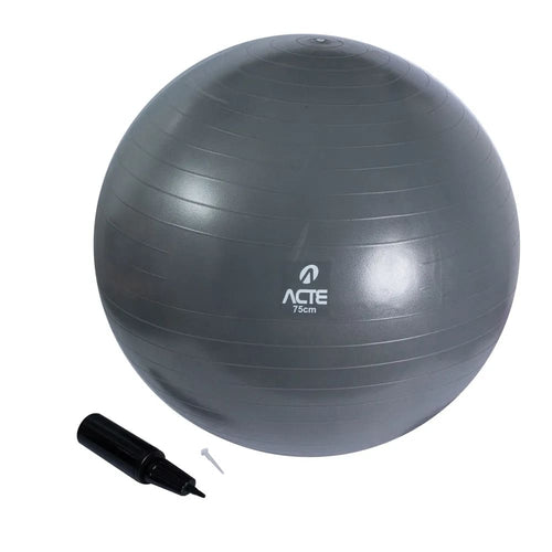 Bola de Pilates 55cm Cinza - Acte Sports - Loja do Fisioterapeuta